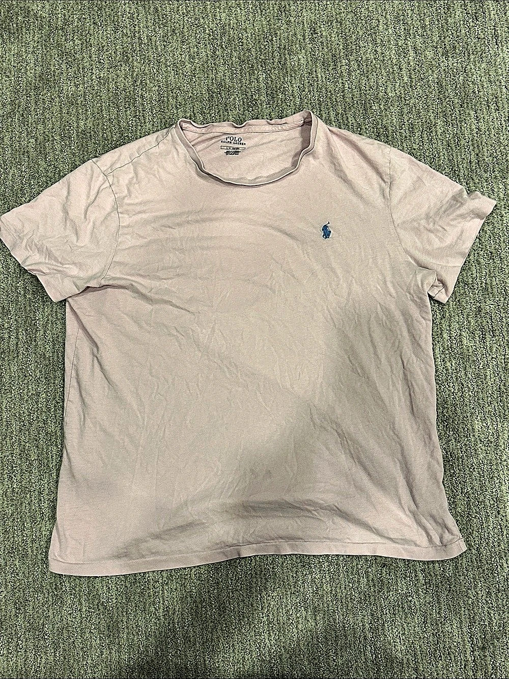Polo Ralph Lauren Classic Fit Cotton Crewneck T-Shirt Pink Large